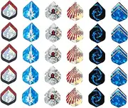 HONMEET 30pcs Accessories Funny Flights Board Accessories Soft Tip for Darts Enthusiasts Shafts Sports Wing Wings Toy Tail The Pet Outdoor