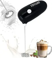 YBVABE Milk Frother Handheld, Mini Whisk Electric Chocolate Shaker, Coffee Stirrer for Milk Froth, Matcha Whisk with High Powered Improved Motor, Drink Mixer for Cappuccino, Frother Maker