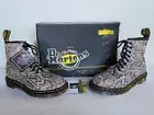 DOC DR. MARTENS BROWN PYTHON LEATHER BOOTS MADE IN ENGLAND VINTAGE RARE SIZE 6UK