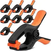 HORUSDY 8-Pack Spring Clamps Set, 5-inch Large Heavy Duty Plastic Clamps for Crafts with 2-3/8Inch Jaw Opening for DIY, Gluing, Clamping and Securing