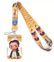 Hamilton Broadway Musical Design Lanyard With ID Holder Keychain