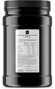 1Kg Lean Whey Protein Blend - Vanilla Shake WPI/WPC Supplement Jar