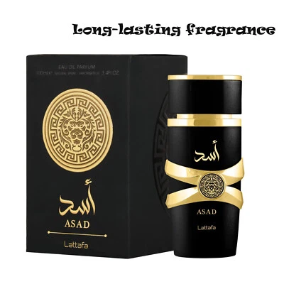 100ml ASAD by Lattafa Perfume Unisex Fragrance Spray Woody Amber Vanilla UAE