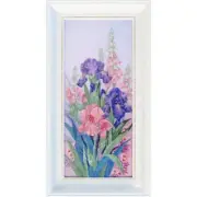 Bead Embroidery Kit Irises Bead needlepoint DIY Tela Artis НТК-049