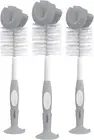 Dr. Brown'S Reusable Sponge Baby Bottle Cleaning Brush Set with Suction Cup S...