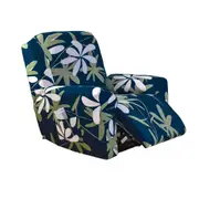 Printed Recliner Chair Cover 4 Pieces Reclining Sofa Couch Slipcover Stretch Protector