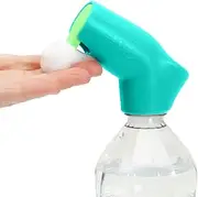 Suds2Go Refillable Caps, 2 Pack - Universal Fit Turns Most Disposable Water Bottles Into A Hand Washing Station - includes Refillable Soap Reservoir - Conveniently Sized to Take on The Go - Teal