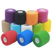 12 Rolls 3 Inch x 5 Yards Self Adhesive Bandage Wrap Cohesive Vet Tape 12 Colors