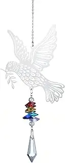 Wind Chime Metal Small Animal Colorful Crystal Ornament
