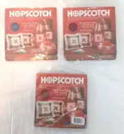 3 Hopscotch Charles Craft Cross Stitch Fabric Aida 14 15x15 Burgundy Blue Rust