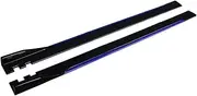 2m Car Side Skirt Splitter Extension Rocker Panels Bumper Compatible for Honda Compatible for Civic Compatible for Accord 9TH 10TH Compatible for Jazz Body Kit(Blue)
