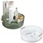 Large Capacity Revolving Cosmetic Storage Box Turntable Spice Rack Bathroom