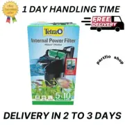 Tetra Whisper Internal Power Filter 5 To 10 Gallons In-Tank With Air Pump, Black