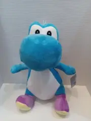 Official Nintendo Branded Blue Yoshi 14" Plush Super Mario Bros.