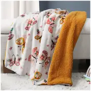 Life Comfort Ultimate Kids Sherpa Throw 101 x 127cm Insects