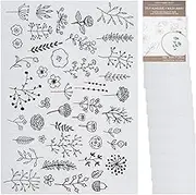 Wash Away Stabilizer for Print or Draw Patterns,Water Soluble Embroidery Stabilizer,Printable Wash Away Embroidery Stabilizer,for Print or Draw Patterns Hand Machine Embroidery (10 PCS)