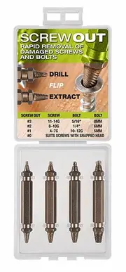 Bordo 9901-S1 - Screw Out - Screw & Bolt Extractor Set