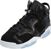 Nike Jordan Kids Air Jordan 6 Retro Prem HC GG Black/Black White Gym Red Basketball Shoe 6 Kids US