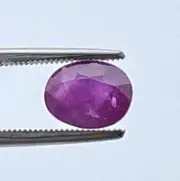 Pink Ruby faceted loose gemstone Oval shaped 2.26 carat African HT natural gems