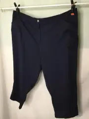 AUTOGRAPH NAVY BLUE CROP CARGO PANTS SIZE 26 COMFORTABLE ALL NEW #44