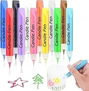 Candle Pens Wax Pens for Candle Painting, Create Your Own Baptism Candle, Candle Wax Pens for Decorating and Painting Candles DIY Candle Making (12 Colours)