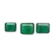 7.61 Ct Natural Zambian Emerald Faceted Octagon Cut Loose Gemstone For Jewelry