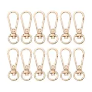 12 Pcs Swivel Clasp Hook, 0.39" Purse Clasps Detachable for Bag Making, Gold