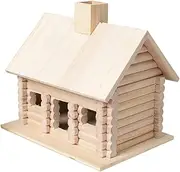 Handmade Solid Wood Bird Nest Wide Entrance Bird House for Outdoor Garden Balcony Durable Hut Like Canary Parrot DIY Craft Natural Decor