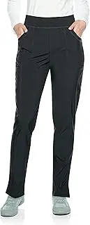 [Landau] Urbane Performance Tailored Fit Super Stretch 7-Pkt Scrub Pants for Women 9320 Black