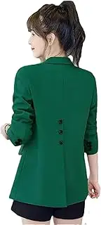 [Generic] Women Spring Blazer Long Sleeve Solid Color Slim Elegant Casual Office Work Suit Jacket