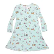 Bellabu Bear Kids' Puppy Love Long Sleeve Dress at Nordstrom, Size 18-24M