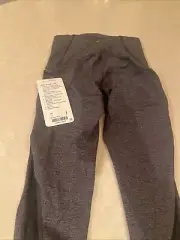 NWT LULULEMON Train Times Crop 17 Heathered Black Size 2 $88 Retail