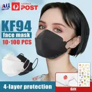 KF94 4-Layer Face Masks Comfortable 10/100PCS Filter 3D Mouth Face Mask Cover❤