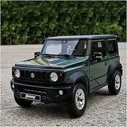 Scale Finished Model Car Boutique 1:18 for Suzuki Jimny Off-Road Vehicle Scale Diecast Car Model Adult Collection Miniature Replica Car (Size : ArmyGreen)