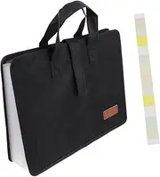 UTHCLO Pocket File Folder Handle Oxford Fabric Storage Bag Portable Document Organizer for Papers Receipts Cards