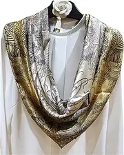 [HAMKVBPR] Neck Scarfs for Women Women's Silk 110 Square Scarf Scarf Shawl Ladies Neckerchiefs