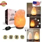 Natural Himalayan Pink Salt Lamp 10-12 inches - Touch-Dimmer & Bulb Included