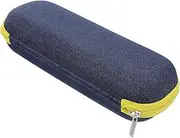 [Minkissy] Eva Hard Shell Denim Case Travel Eyeglasses Case Zipper for Men and Women