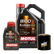 6L Motul 8100 X-CLEAN EFE 5W30 Wix Filter Engine Motor Oil Change Kit API SN (for: Daihatsu)
