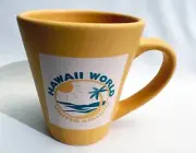 United Airlines Hawaii World Orange Cream Coffee Mug Tea Cup