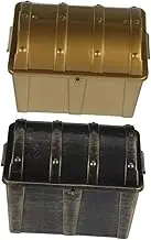 Boys and Girls Treasure Chest Toy Storage Box Vintage Plastic Toy Boxes for Boys Pirate Theme