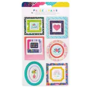 Paige Evans Blooming Wild Chipboard Mini Frames-18/Pkg PE014070
