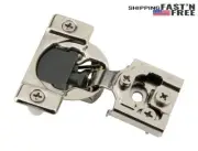 Soft Close Hinge, 3 Way Adjustable, 1/2" Overlay Face Frame, Nickel Plated