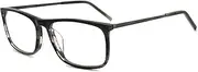 [Global Glasses] Classic Rectangle Eyeglasses Fashion Metal Frames for Men Women Vintage Retro Glasses Non Prescription Frames 54/57