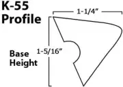 K-55 Rail Cushion Rubber 8' - K55 Rubber for 8' Pool Table Rail Replacement