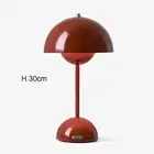 Nordic LED Table Lamp Mushroom Desk Light Type-C Rechargeable Top Touch Switch L