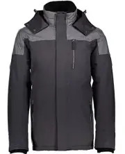 CMP Men's Jacket Hard shell jacket insulation jacket, windproof, Outdoor, Black,