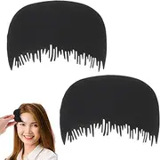 Tavvke 2 pcs Hair Fiber Comb, Plastic Hairline Optimizing Tool for Precise Application & Shaping, Mustache Beard Shaper, Hair Fiber Spray Guide Tools for Men and Women