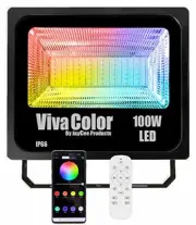 100 Watt RGB+W Floodlights with both Bluetooth APP and Remote, timer, dimmer