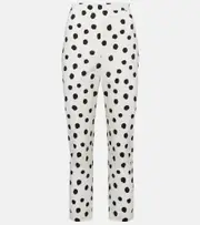 [Adriana Degreas] Adriana Degreas Cotton-blend capri pants AU 14 white